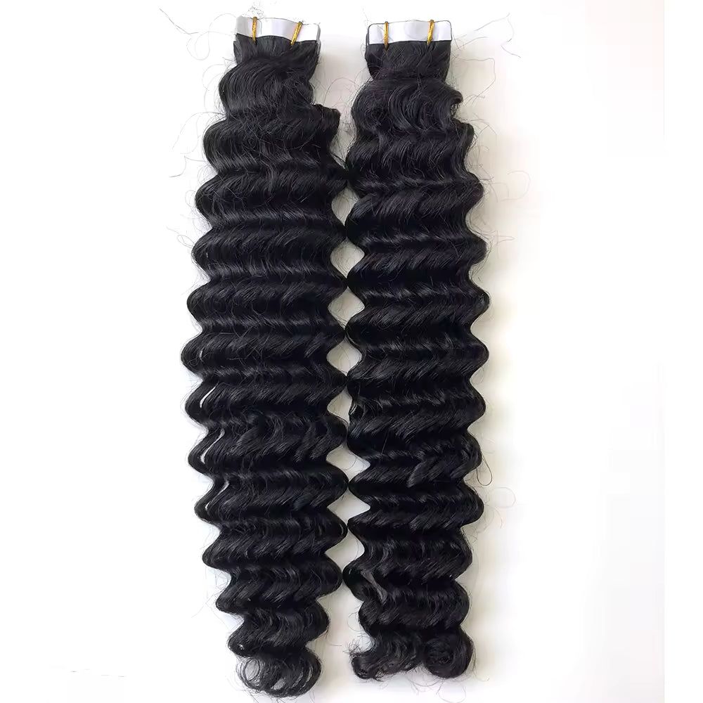 Deep Wave Tape-in Hair Extensions