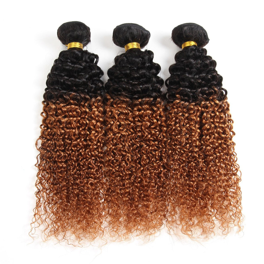Jerry Curls Bundle Two tone Ombre T1B30i