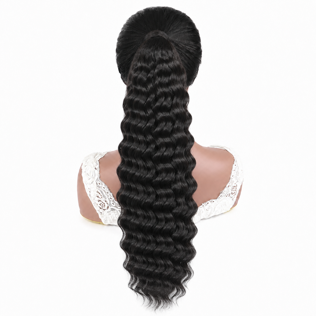 Deep Wave Wrap-around Ponytail Extensions