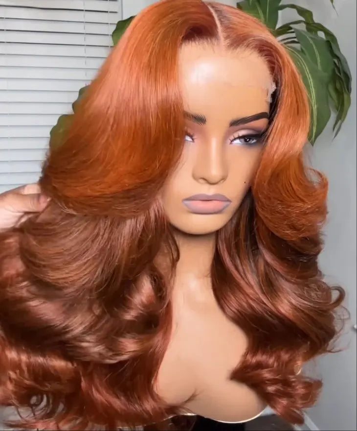6x5 Glueless Body Wave Wig - Ginger Brown Ombre