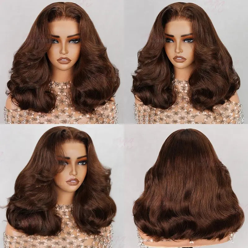 6x5 Glueless Wig - Chocolate Brown