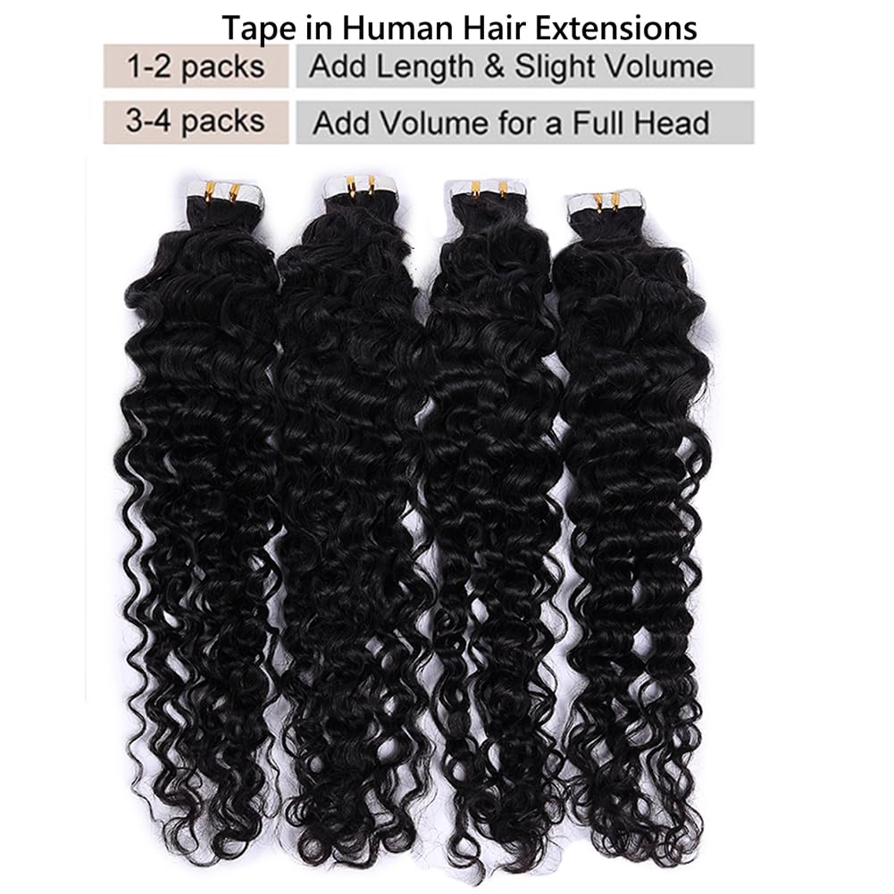 Water Wave Tape-in Hair Extensions