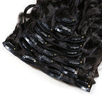 Raw Water Wave Clip-in Hair Extensions  (Set of 8)