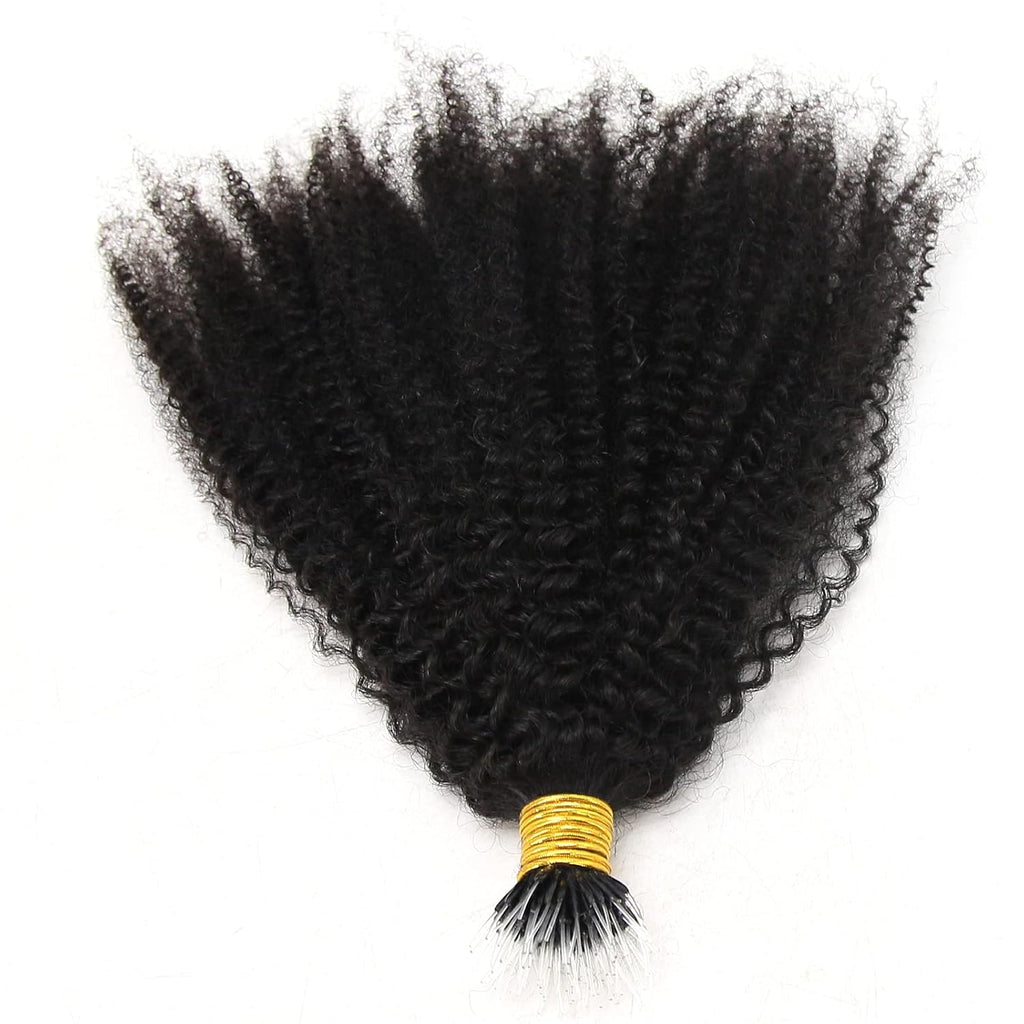 Raw I-Tip Hair Extensions - Afro Coily Curly