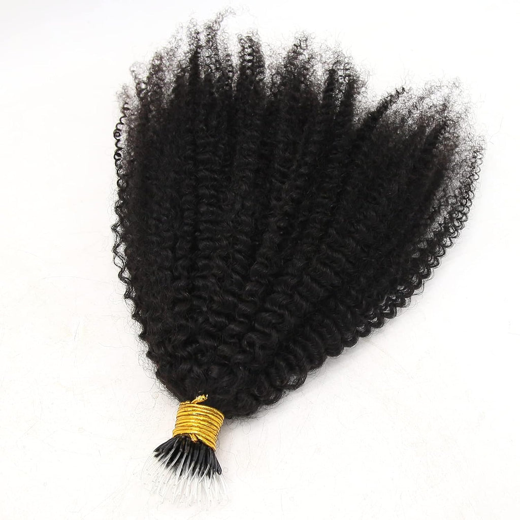 Raw I-Tip Hair Extensions - Afro Coily Curly