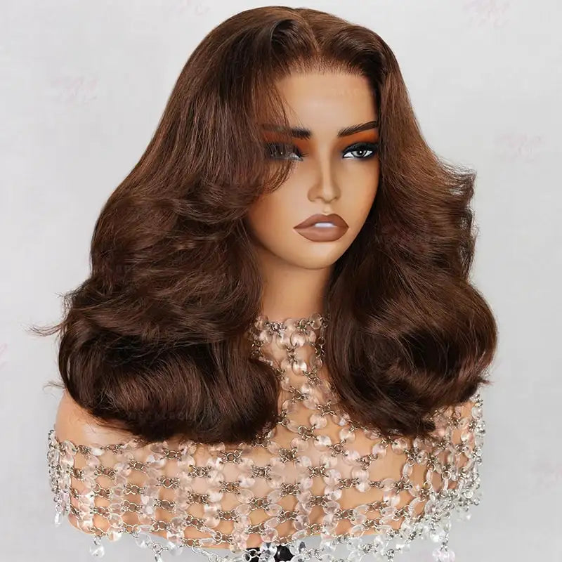 6x5 Glueless Wig - Chocolate Brown