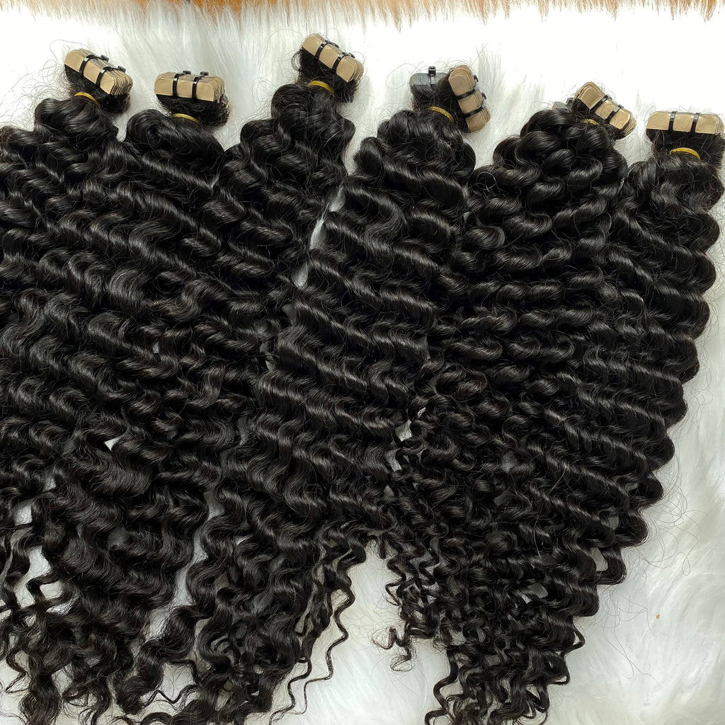 Deep Wave Tape-in Hair Extensions