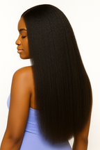 Raw Kinky Straight Yaki Clip-in Hair Extensions (Set of 8)