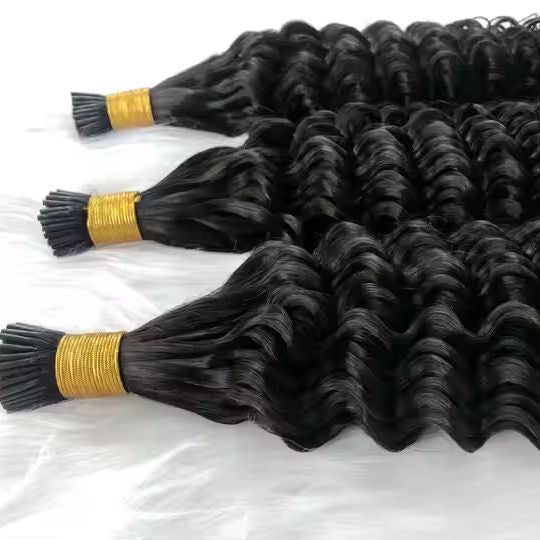 Raw I-Tip Hair Extensions - Deep Wave