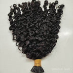 Raw I-Tip Hair Extensions - Burmese Curly