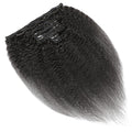 Raw Kinky Straight Yaki Clip-in Hair Extensions (Set of 8)