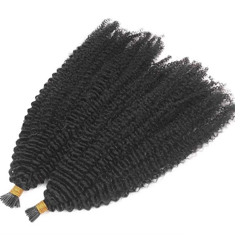 Raw I-Tip Hair Extensions - Kinky Curly