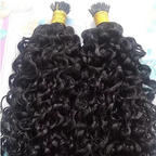 Raw I-Tip Hair Extensions - Burmese Curly