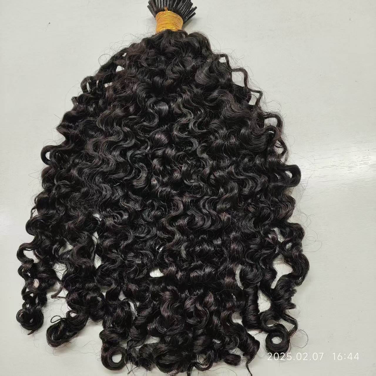 Raw I-Tip Hair Extensions - Burmese Curly