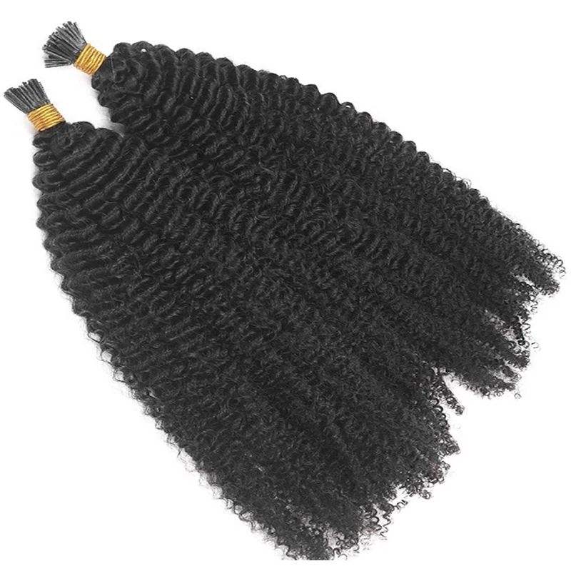 Raw I-Tip Hair Extensions - Kinky Curly