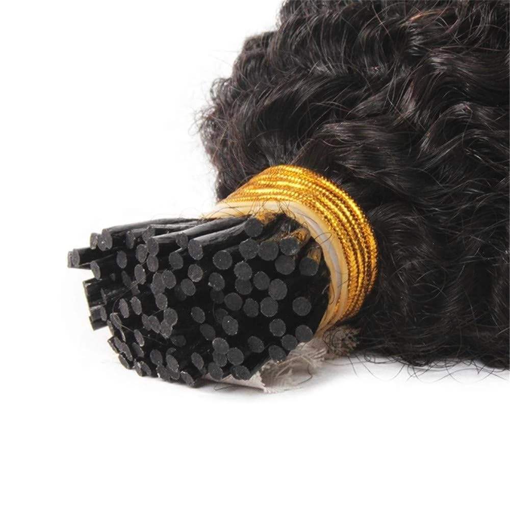 Raw I-Tip Hair Extensions - Kinky Curly