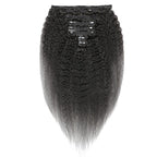Raw Kinky Straight Yaki Clip-in Hair Extensions (Set of 8)