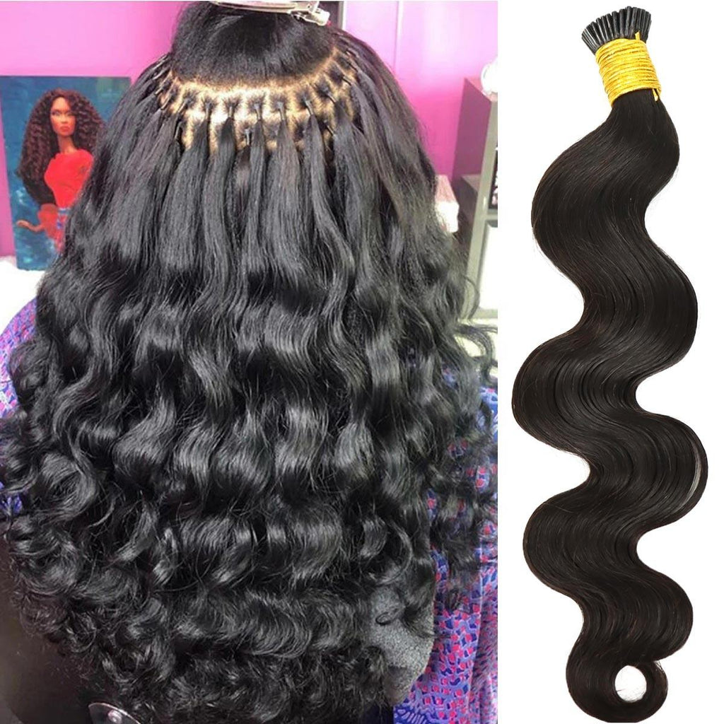 Raw I-Tip Hair Extensions - Body Wave