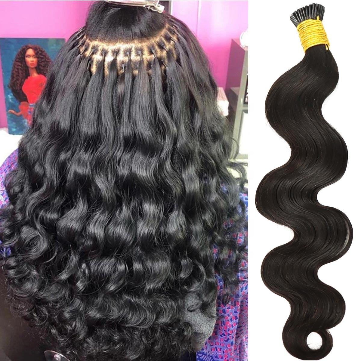 Raw I-Tip Hair Extensions - Body Wave