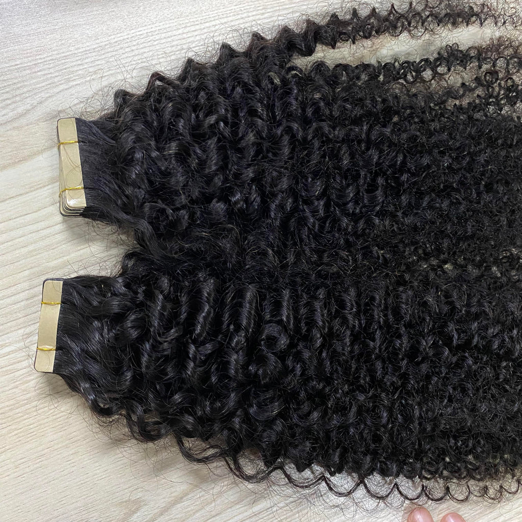 Kinky Curly Tape-in Hair Extensions