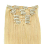 Straight 613 Blonde Clip-in Hair Extensions (Set of 8)