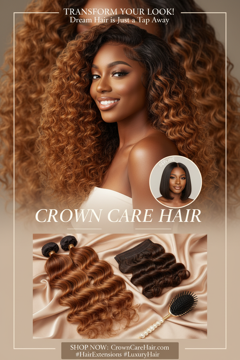Crown Care Hair Extensions Instagram Story